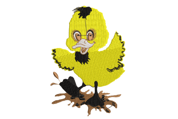 Beautiful Duck Embroidery Design