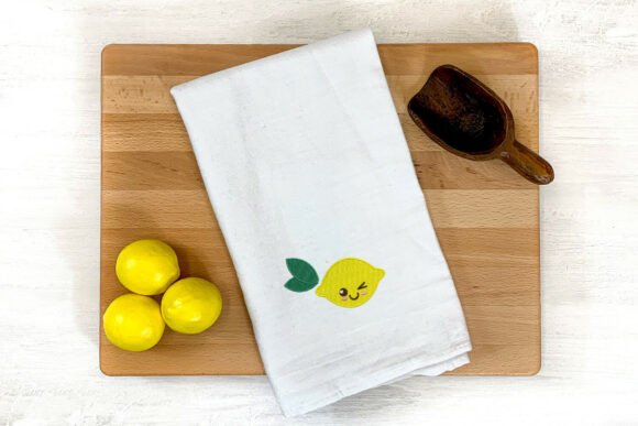 Cartoon Lemon Mini Embroidery