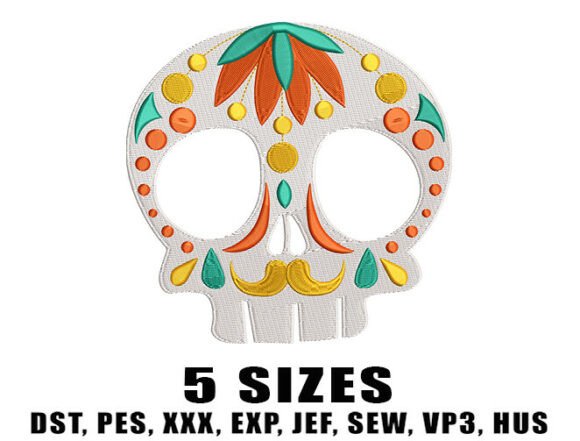 Day of the Dead Embroidery Design