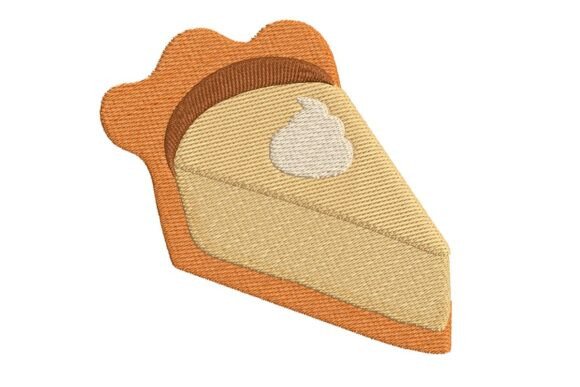 Delicious Pie Slice Embroidery Design
