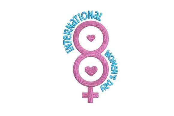 International Women’s Day 8 Symbol Embroidery