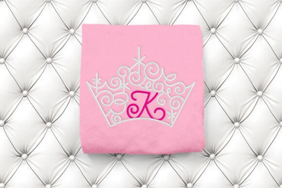 Magical Tiara with Letter K Embroidery