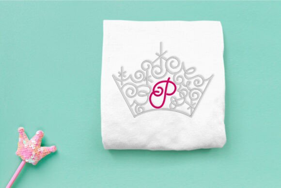 Magical Tiara with Letter P Embroidery