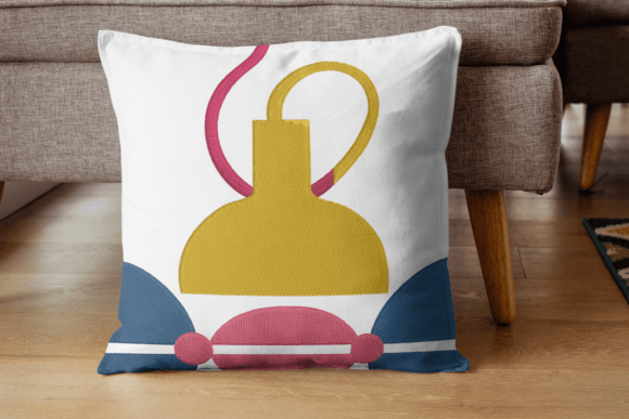 Modern Geometric Embroidery Design